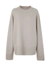 Extreme Cashmere Oversized Roundneck Cashmere Pullover In White