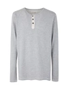 GREG LAUREN GREG LAUREN KNIT HENLEY LONG SLEEVED T-SHIRT CLOTHING