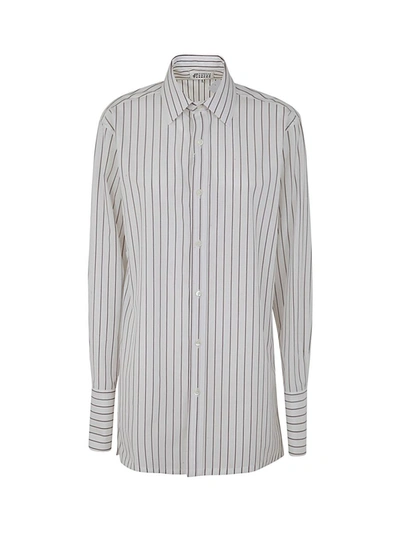 Maison Margiela Relax Fit Hoodie In Blue