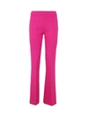 Nina 14.7 Triple Crepe Flared Trousers In Pink & Purple