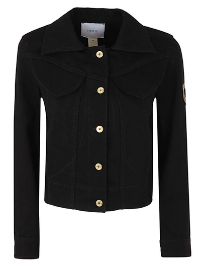 Zegna Iconic Cropped Appliquéd Organic Denim Jacket In Multi-colored