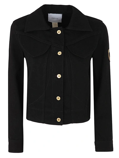Patou Denim Shaped Jacket Clothing In Black