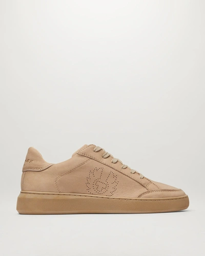 Belstaff Track Low Top Sneakers In Bone