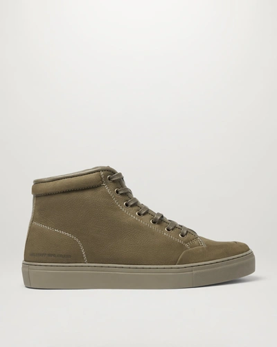 Belstaff Rally High Top Sneakers In Khaki