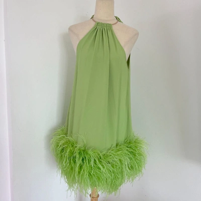 Pre-owned Cult Gaia Reeves Green Dress