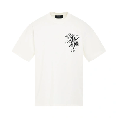 Represent Logo-print Cotton T-shirt In Flat White