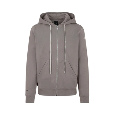 Rick Owens X Champion Jason's Hooded Sweatshirt In Taupe