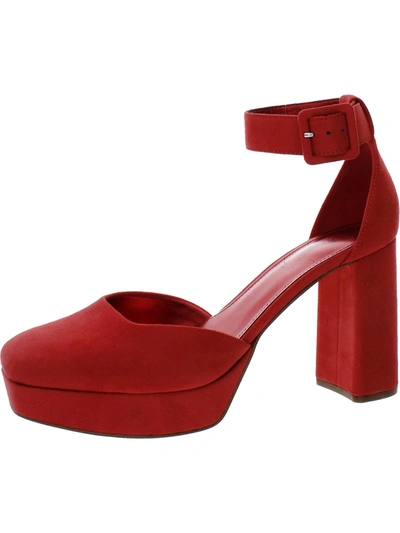 Marc Fisher Naina2 Womens Faux Suede Pumps In Red