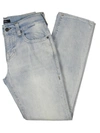 TRUE RELIGION RICKY MENS RELAXED DISTRESSED STRAIGHT LEG JEANS