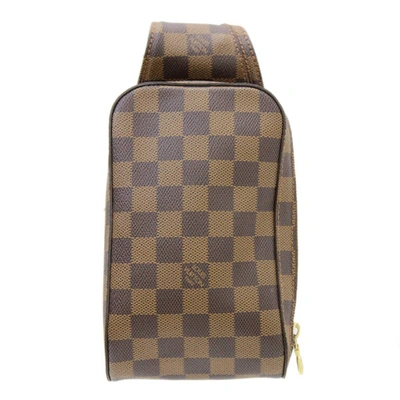 Pre-owned Louis Vuitton Geronimos Canvas Shoulder Bag () In Brown