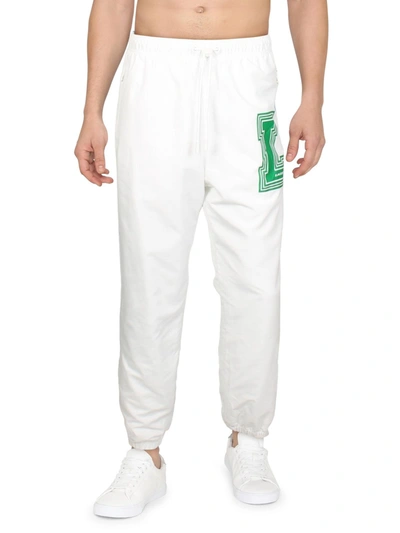 Lacoste Mens Regular Fit Track Jogger Pants In White