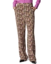 Equipment Aeslin Floral-print Silk Trousers In Brown
