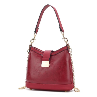 Mkf Collection By Mia K Pilar Vegan Leather Women's Shoulder Handbag In Red