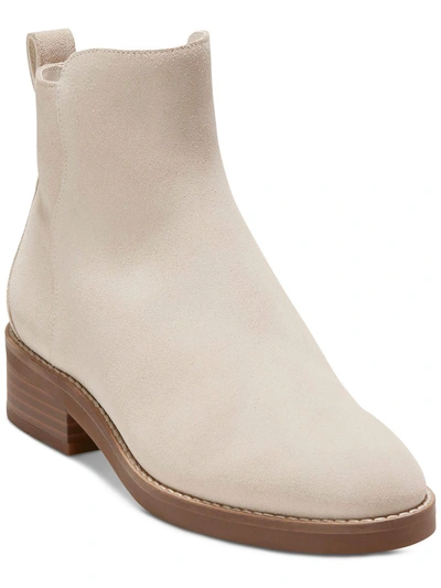 Cole Haan River Chelsea Womens Zipper Round Toe Ankle Boots In White