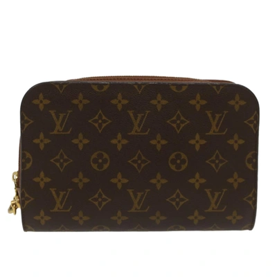 Pre-owned Louis Vuitton Orsay Canvas Clutch Bag () In Brown