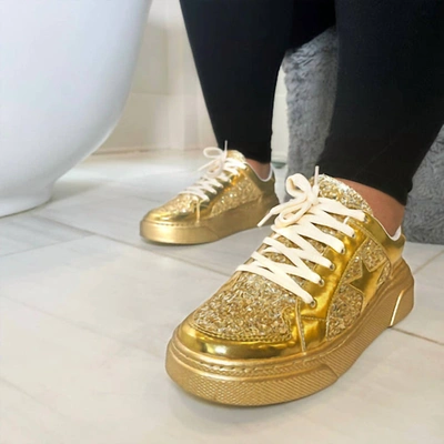 Maker's Everything That Glitters Sneakers In Gold