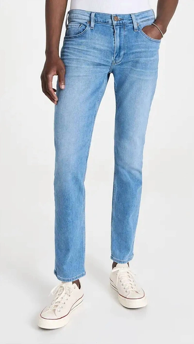 Paige Federal Straight Slim Fit Jeans In Cartwright In Blue