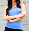 Angel Apparel Knit Tank In Periwinkle In Blue