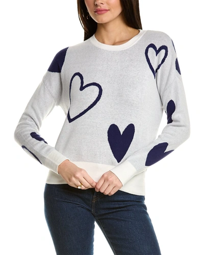 Wispr Heart Victory Silk-blend Sweater In Blue