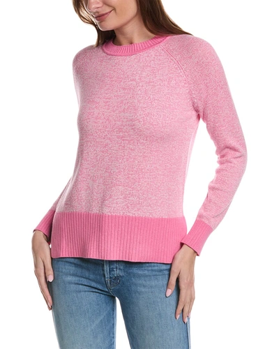 Alashan Cashmere Ariel Marled Raglan Cashmere-blend Sweater In Pink