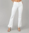 Lola Jeans Billie-wht High Rise Bootcut Jeans In White