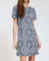 Tyler Boe Morgan Jacquard Dress In Hydro In Multi
