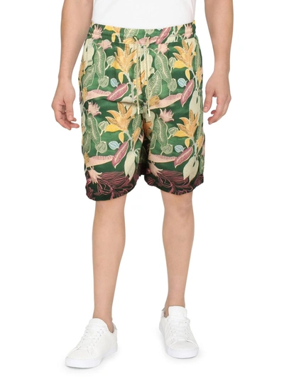 Scotch & Soda Mens Printed Drawstring Casual Shorts In Multi