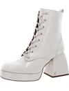 CIRCUS BY SAM EDELMAN WOMENS PATENT HEELED MID-CALF BOOTS