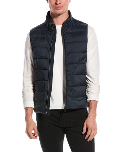 Herno Nuage Nylon Quilted Down Vest In Blue