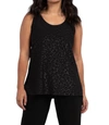 Sympli Go To Tank Relax Top In Black Emboss In Multi