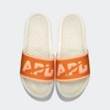 Apl Athletic Propulsion Labs Women's Big Logo Techloom Slide In Ivory/orange/neon Peach In Multi