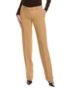 Michael Kors Women's Samantha Pleated Straight-leg Pants In Brown