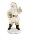 K & K INTERIORS 12.25IN RESIN SANTA WITH PACKAGE