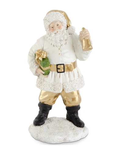 K & K Interiors 12.25in Resin Santa With Package