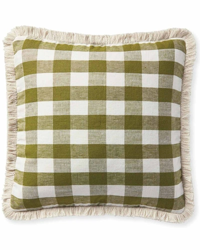 Serena & Lily Classic Linen Gingham Pillow Cover