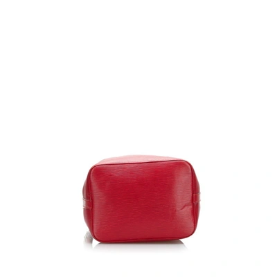 Pre-owned Louis Vuitton Noe Leather Shoulder Bag () In Red