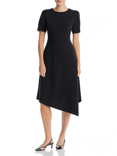 Karl Lagerfeld Womens Ponte Party Midi Dress In Black