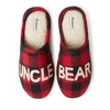 Dearfoams Men's Lil Bear Buffalo Check Clog Slipper In Multi