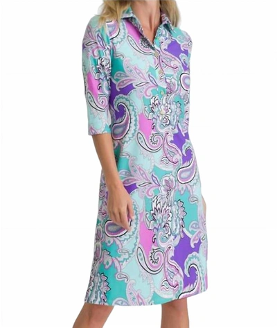 Jude Connally Susanna Dress In Paisley Maxi Seamist In Multi