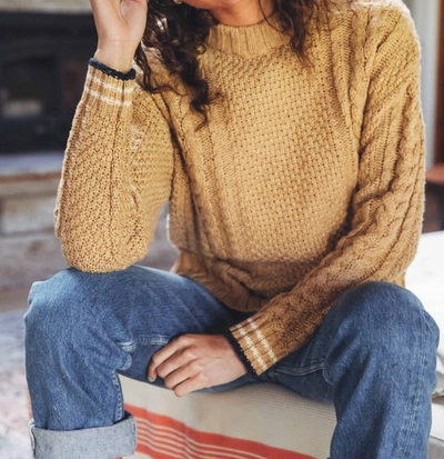 Trovata Rosalyn Sweater In Caramel In Brown