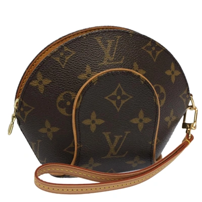 Pre-owned Louis Vuitton Ellipse Canvas Clutch Bag () In Brown