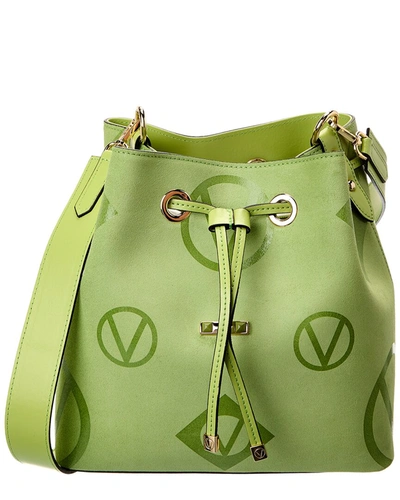 Valentino By Mario Valentino Karl Suede Bucket Bag In Green