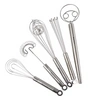 Blue Jean Chef 5-piece Stainless-steel Whisk Set, 5 Different Whisks In Silver