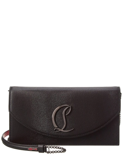 Christian Louboutin Loubi54 Leather Wallet On Chain In Brown