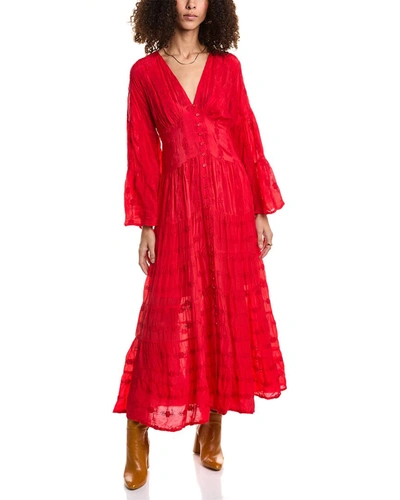 Johnny Was Bonnie Maxi Dress In Red