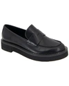 Bcbgeneration Sabin Womens Comfort Insole Faux Leather Loafers In Black