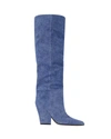 Paris Texas Jane 100 Boots - Leather - Blue In Blue