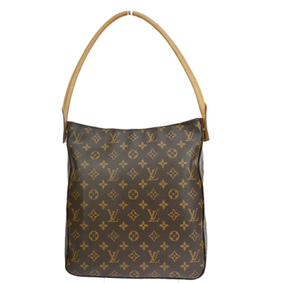 Pre-owned Louis Vuitton Looping Gm Canvas Shoulder Bag () In Brown