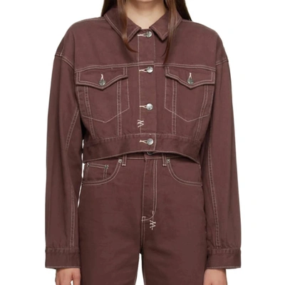 Ksubi Women's Youtopia Kommand Jacket In Burgundy