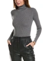 Michael Kors Meriono Wool Ribbed Turtleneck Sweater In Grey